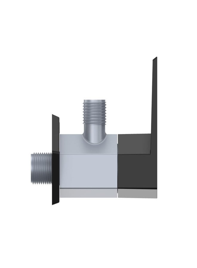 R. N. RN Angle Cock - Space-Saving Under Basin Wall Mount Valve for Bathroom Superior Plastic Taps (PTMT) RNG2009B01_Metallic Grey Black Dual | 15mm(1/2") Cartridge | 5 Year Warranty - Image 3